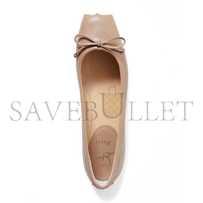 CHRISTIAN LOUBOUTIN MAMADRAGUE LEATHER FLAT 